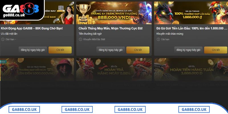 Tổng quan chi tiết về khuyến mãi GA888